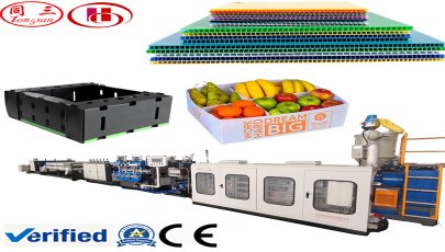  Plastic PE PC PP Hollow Corrugated  flute sheet making machine manufacturer factory price