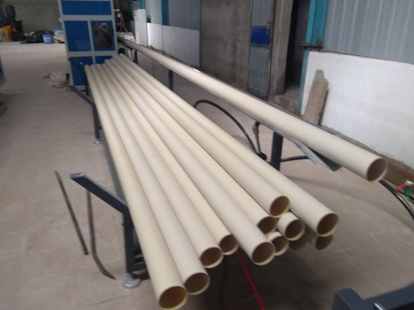 PVC pipe machines running good in Ivory coast