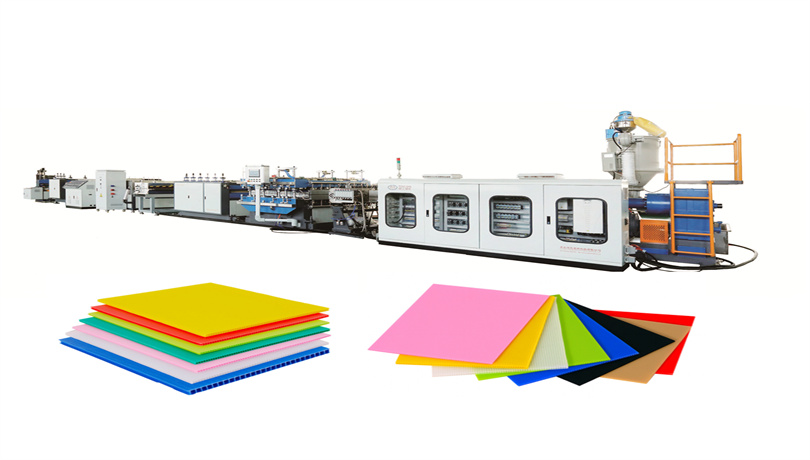 PP hollow  sheet machine_